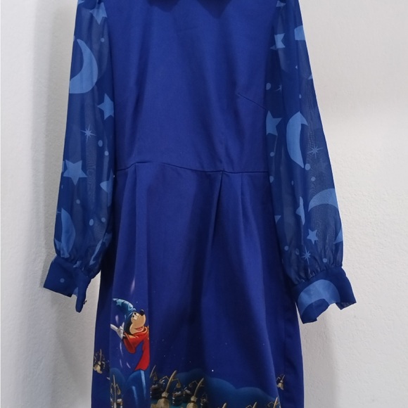 Loungefly Enchanted Blue Long Sleeve Dress - Picture 2 of 5